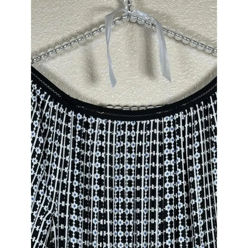 Max Studio Women Dress Size M Geometric 3/4 Sleeve Relax Fit Career Office - Picture 8 of 9